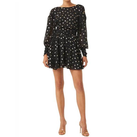 NEW MISA LOS ANGELES davie dress in diamond clip dot